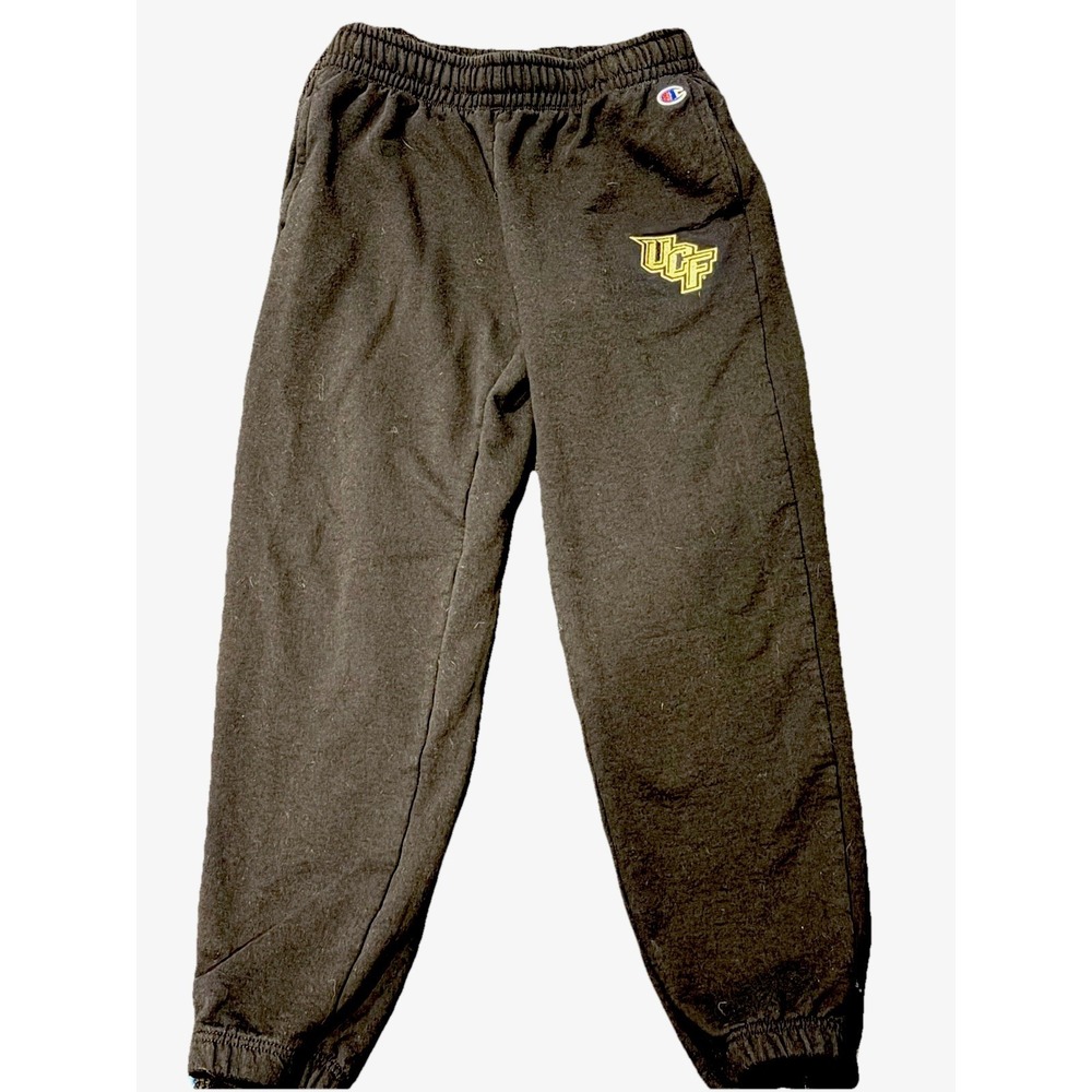 UCF Champion Sweatpants Mens Small Black Fleece Joggers Central Florida EUC